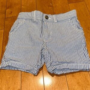 Striped Blue and White Shorts